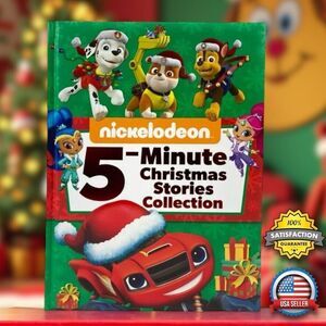 Nickelodeon Kids Christmas Bedtime Stories Book w Spongebob, PAW Patrol, Dora...